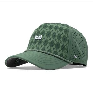 Melin Hydro Odyssey Links Hat XL Green Argyle Snapback Golf NWT Limited